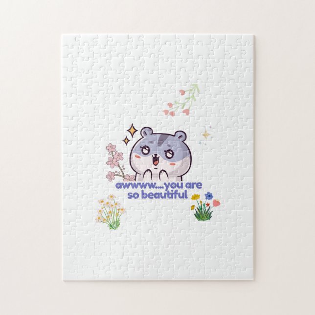 Quebra-cabeça Aesthetic Fofinho de Hamster (Vertical)