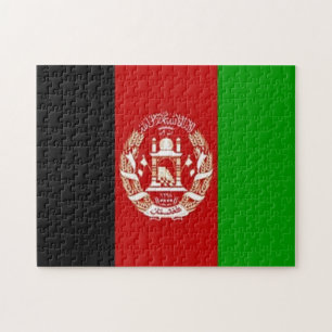 Quebra-cabeça Afeganistão - bandeira afegã -