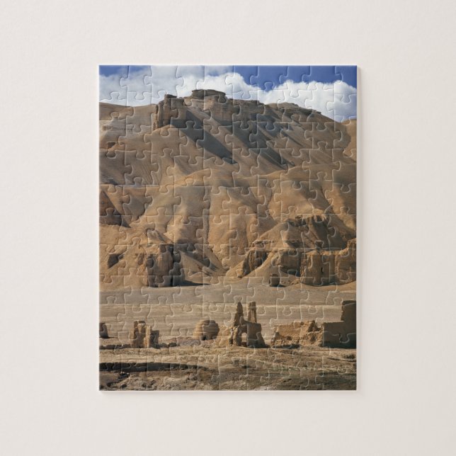 Quebra-cabeça Afeganistão, Vale de Bamian. Antiga terra (Vertical)