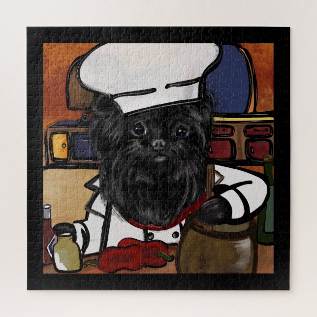 Quebra-cabeça Affenpinscher Chef (Vertical)