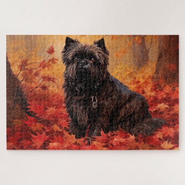 Quebra-cabeça Affenpinscher deixa cair inspirada (Horizontal)