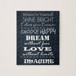 Quebra-cabeça Afirmações de Cotação Motivacional