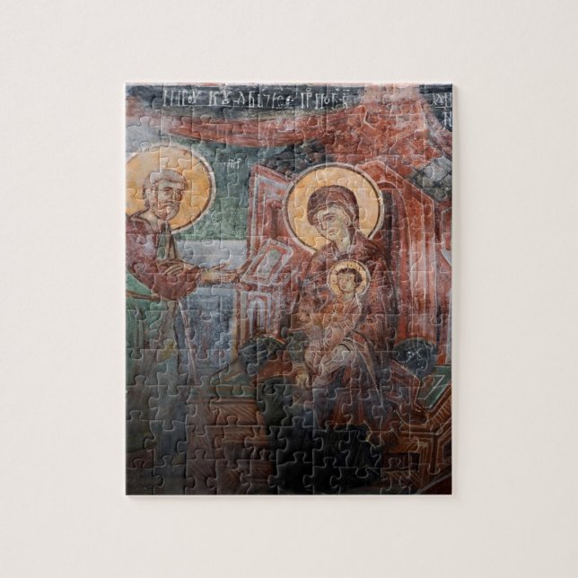 Quebra-cabeça Afrescos da Igreja Sérvia do Século XIV, 2 (Vertical)