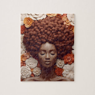 Quebra-cabeça Afro-americana Rainha Negra Melanin Poppin