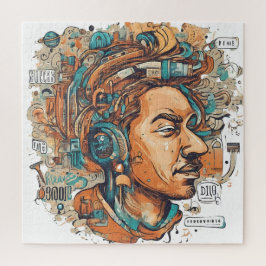 Quebra-cabeça Afro Boho Queen - Colorida Artística