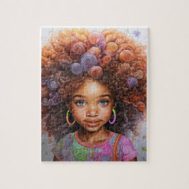 Quebra-cabeça Afro Quebra-cabeça, 11" x 14", 252 peças