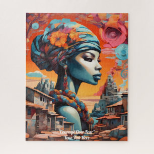 Quebra-cabeça Afrofuturismo: Vibrante Beleza e Patrimônio Africa
