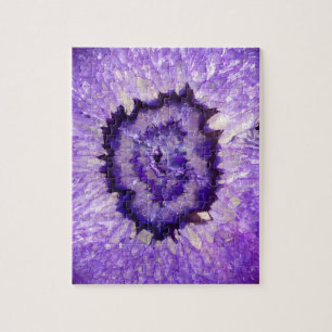 Quebra-cabeça Ágata roxa Geode de Falln