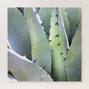 Quebra-cabeça Agave Succult Plant Cactus Green