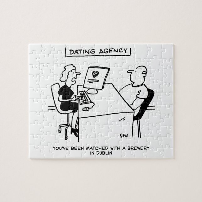 Quebra-cabeça Agência de namorando combina com uma cervejaria (Horizontal)