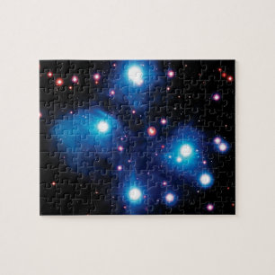 Quebra-cabeça Aglomerado de Estrelas Plêiades Messier 45 Foto Es