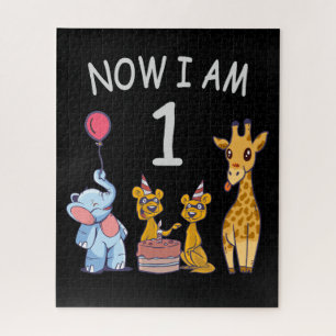 Quebra-cabeça Agora eu tenho 1 ano de idade. 1º aniversário no Z