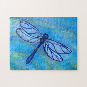 Quebra-cabeça Água Azul-Azul-Dragonfly