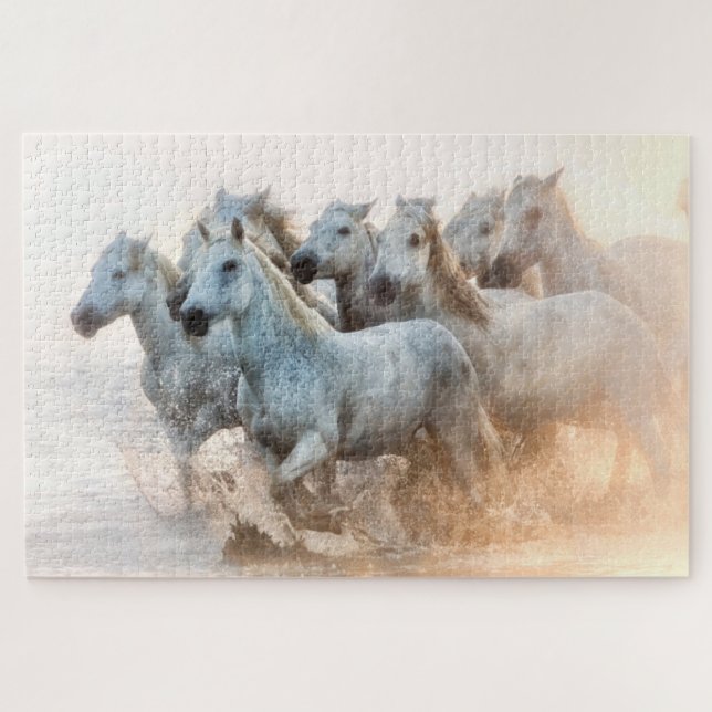 Quebra-cabeça Água do Mediterrâneo em Sunrise (Horizontal)