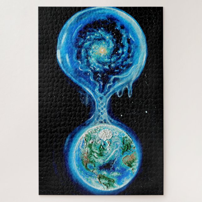 Quebra-cabeça Água e vida na Terra e no universo (Vertical)