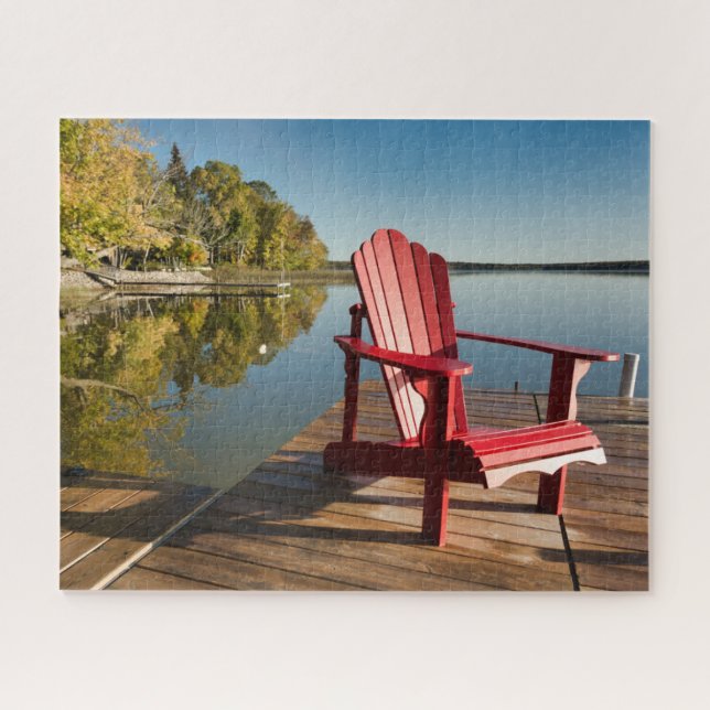 Quebra-cabeça Água | Presidente Adirondack no lago (Horizontal)