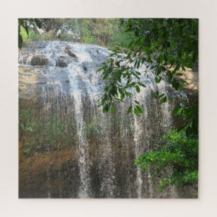 Quebra-cabeça água, romance, paisagem, plantas, cascata, ásia