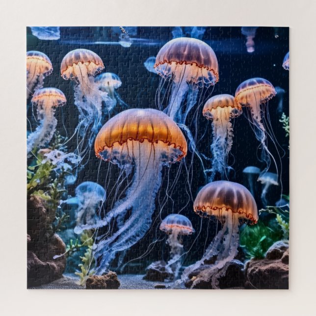 Quebra-cabeça Água-viva espantosa (Vertical)