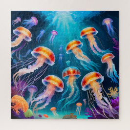 Quebra-cabeça Água-viva subaquática