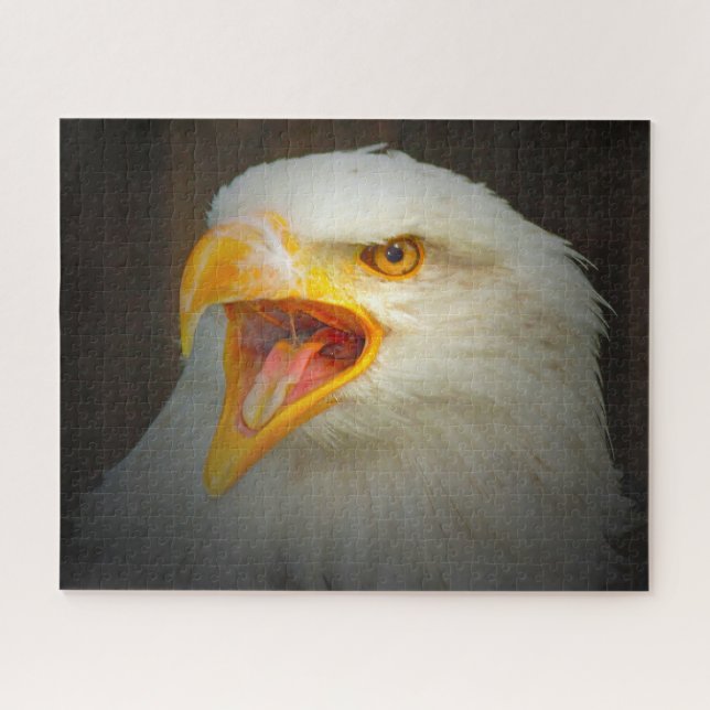 Quebra-cabeça Águia Branca Em Forma De Altura. (Horizontal)