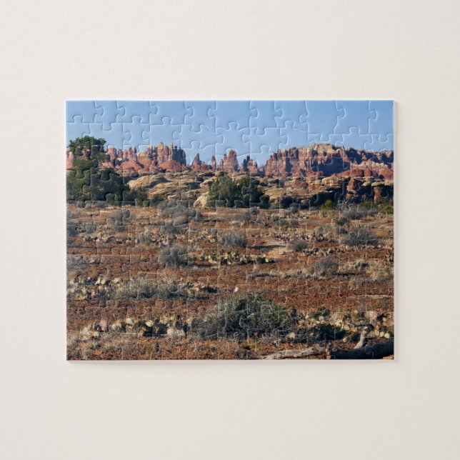 Quebra-cabeça Agulhas do Pothole Point Trail em Canyonlands (Horizontal)