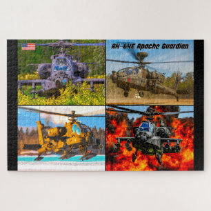 Quebra-cabeça AH-64E APACHE GUARDIAN (20x30 POLEGADAS)
