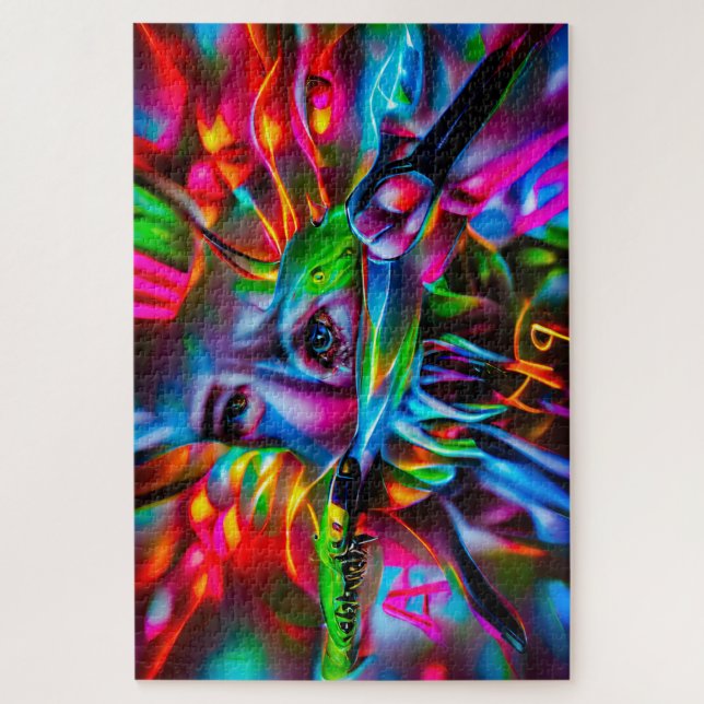 Quebra-cabeça Aichmofobia: Arte Surreal Viva (Vertical)