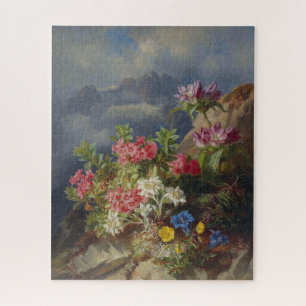 Quebra-cabeça Ainda com Flores Alpinas - Andreas Lach