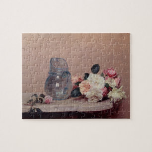 Quebra-cabeça Ainda vida com rosas, 1889 (óleo em canvas)