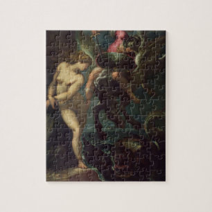 Quebra-cabeça Ainda vida dos peixes, c.1670-80 (óleo em canvas)