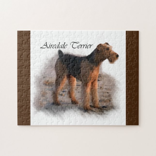Quebra-cabeça Airedale Terrier Art (Horizontal)
