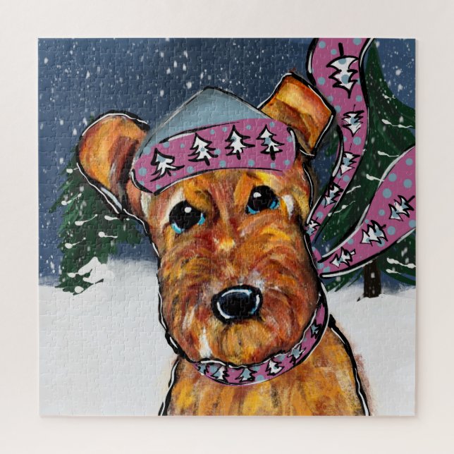 Quebra-cabeça Airedale Terriers (Vertical)