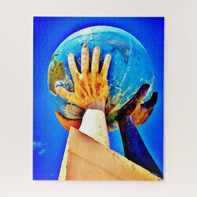 Quebra-cabeça Ajudando Mãos (Vertical)