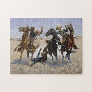 Quebra-cabeça Ajudando um camarada de Frederick Remington