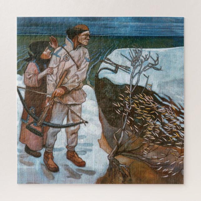 Quebra-cabeça Akseli Gallen-Kallela - Vingança de Joukahainen (Vertical)