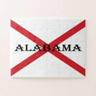 Quebra-cabeça Alabama e Flag 11x14 30pc jpcn