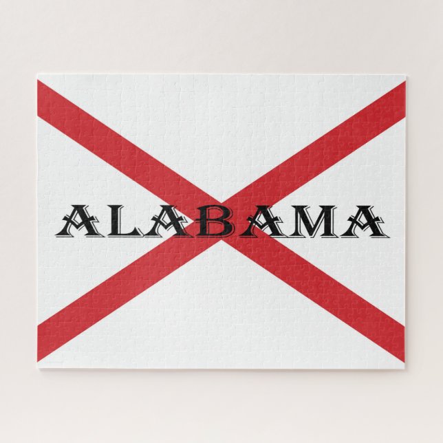 Quebra-cabeça Alabama e Flag 16x20 520pc jpcn (Horizontal)