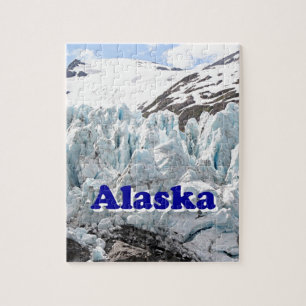 Quebra-cabeça Alasca: Portage Glacier, EUA (legenda)