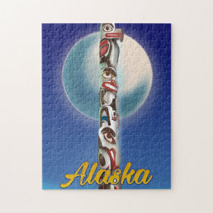 Quebra-cabeça Alaska Totem Viagem