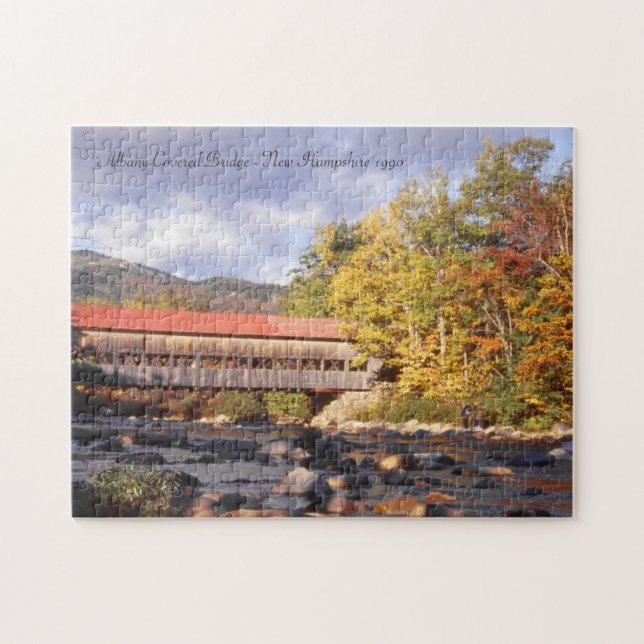 Quebra-cabeça Albany Covered Bridge New Hampshire (Horizontal)
