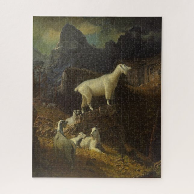 Quebra-cabeça Albert Bierstadt Rocky Mountain Goats (Vertical)