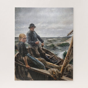 Quebra-cabeça Albert Edelfelt - At Sea