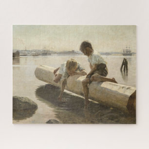 Quebra-cabeça Albert Edelsense - Dois meninos em um registro