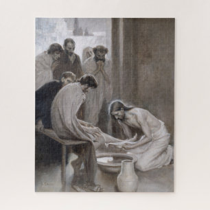 Quebra-cabeça Albert Edelsense - Jesus Lavando Pés Discípulos