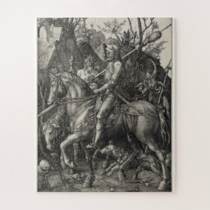 Quebra-cabeça Albrecht Durer - Cavaleiro, Morte E Diabo