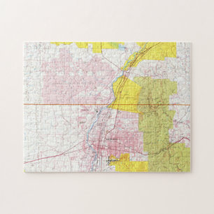 Quebra-cabeça Albuquerque New mexico Mapa (1987)