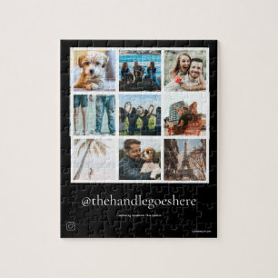 Quebra-cabeça Alça de Mídia Social de Grade de Fotografias Múlti