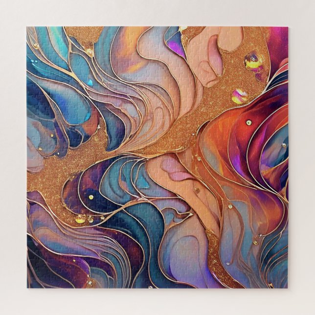 Quebra-cabeça Alcohol Ink Puzzle (Vertical)