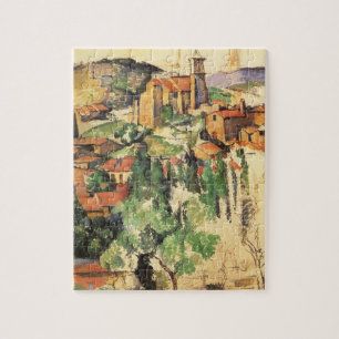 Quebra-cabeça Aldeia de Gardanne por Paul Cezanne, Vintage Art