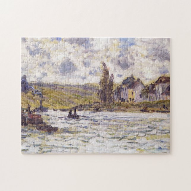 Quebra-cabeça Aldeia de Lavacourt Monet Fine Art (Horizontal)